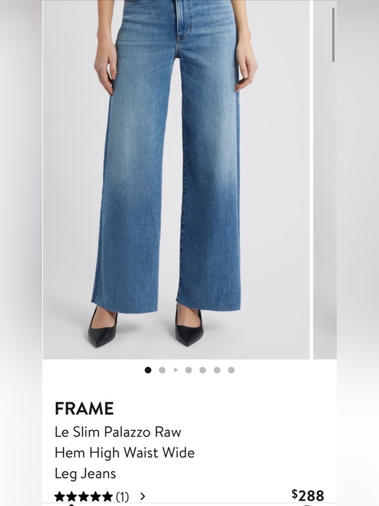 Frame Denim Denim - Frame Denim Faded Blue Wide-Leg Palazzo Jeans